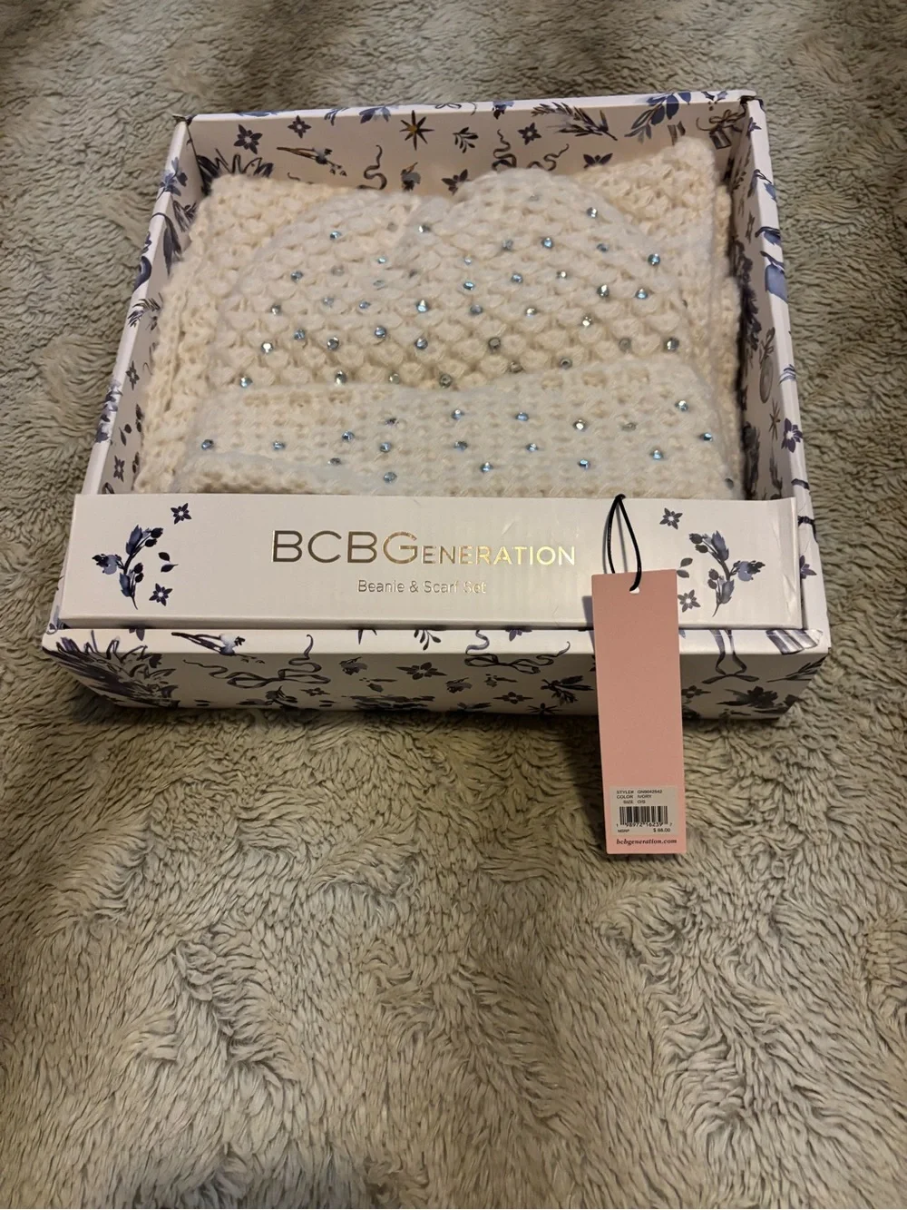 BCBG Scarf and Beanie Set